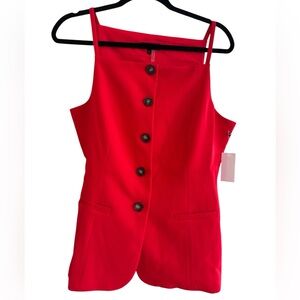 1. State Vibrant Red Sleeveless vest